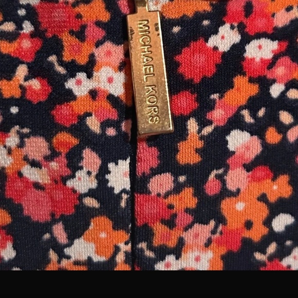 Michael Kors Black and Red Floral Mini Dress - Picture 4 of 5